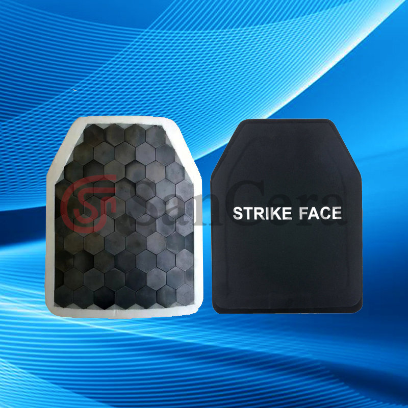 Bulletproof Plate Ceramic Silicon Carbide SIC Armor Plate Panel